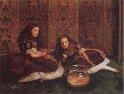 Sir John Everett Millais Leisure Hours oil painting